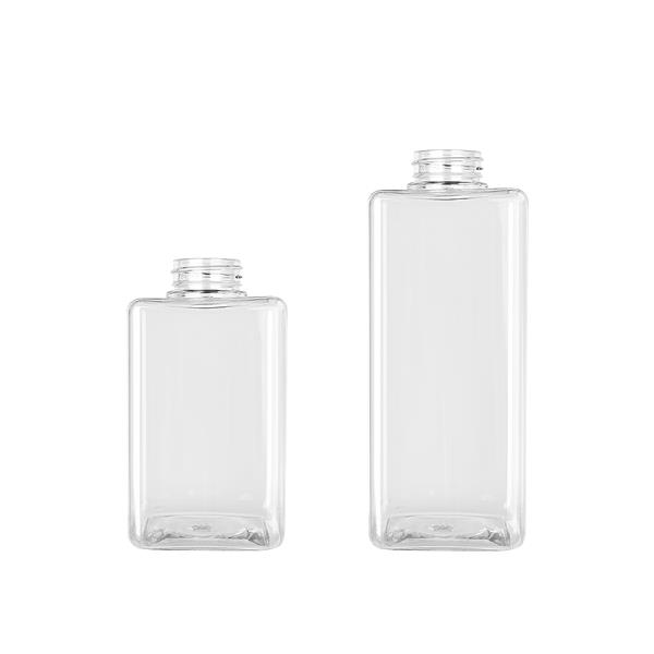 Luxury PET square hand sanitizer bottle